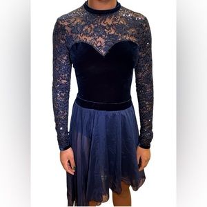 A Wish Come True Love Drought 2 Piece Blue Dance Costume Size Adult Medium